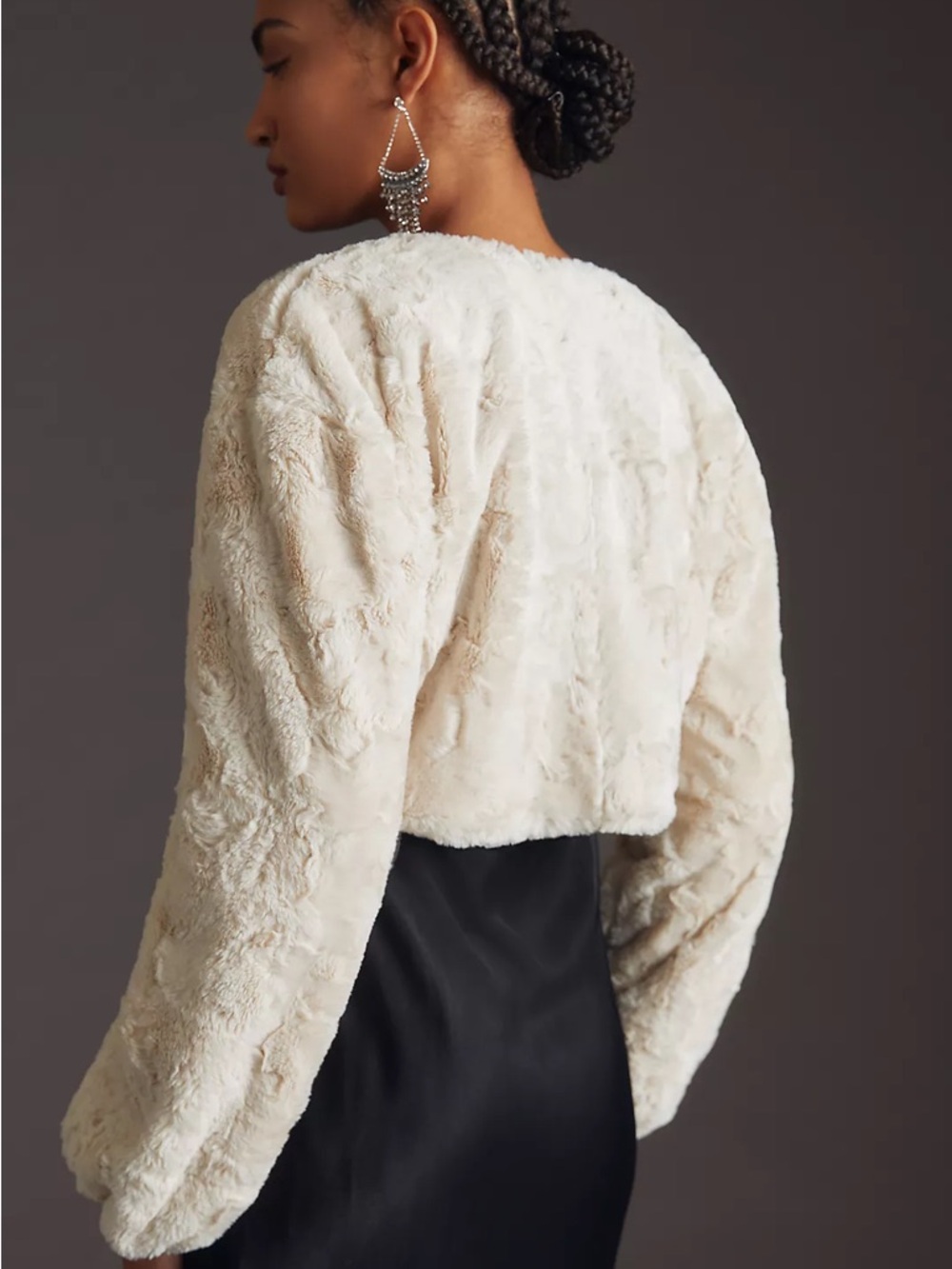 Anthropologie Maeve Faux Fur Shrug - Picture 5 of 9